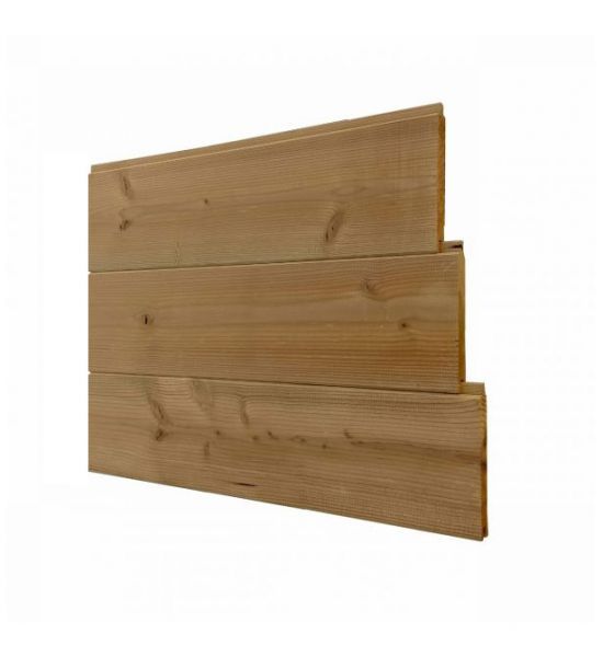 Thermowood planchet Natural - 4zijdig tandgroef